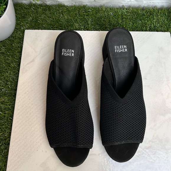 Eileen Fisher
Fave Stretch Fabric Block 2” Heel Sandals 
$175 size 8 New - Picture 7 of 16